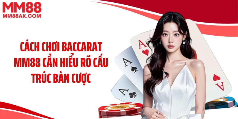 Cách chơi baccarat MM88 cần hiểu rõ cấu trúc bàn cược